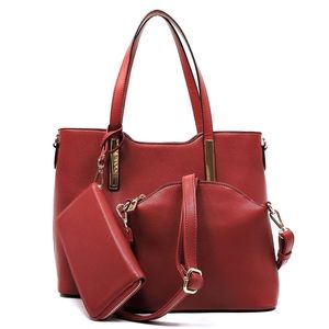 3 in 1 Pebble Texture Top Handle Satchel